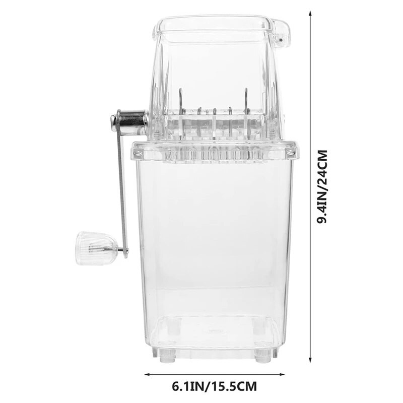 2 l ledo smulkintuvo skustuvas Nešiojamas rankinio švaistiklio ledo aparatas, tinkantis namams ledo drožlių ledo drožlių naudojimo vadovas A