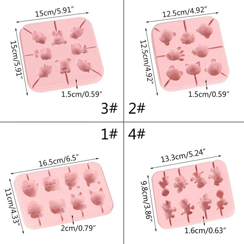Ledinukų formavimo sausainių pjaustyklės 3D animacinių filmų Kalėdų gyvūnų kepimo įrankiai Dropship