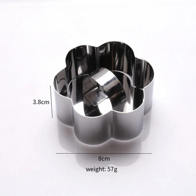 1 τεμ. Φόρμα για κέικ από ανοξείδωτο χάλυβα με κοπτικό κοπής χεριού ώθησης κυκλική φόρμα για τηγανίτες Δαχτυλίδι μους κουζίνας Εργαλείο ψησίματος ζαχαροπλαστικής