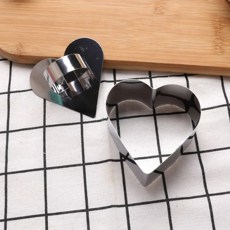 1 τεμ. Φόρμα για κέικ από ανοξείδωτο χάλυβα με κοπτικό κοπής χεριού ώθησης κυκλική φόρμα για τηγανίτες Δαχτυλίδι μους κουζίνας Εργαλείο ψησίματος ζαχαροπλαστικής