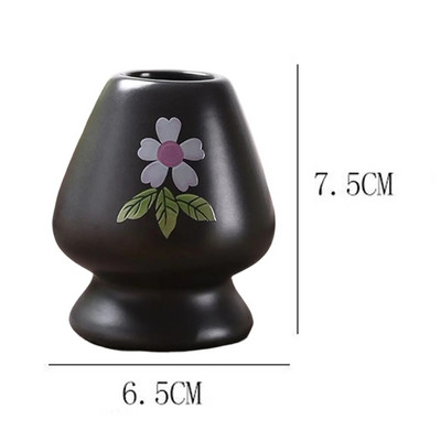 Japoniškas Matcha plaktuvo stovas arbatos ceremonija Matcha Bowl Chasen stovas virtuvės valgomajam Keraminis arbatos dubenėlio Matcha plaktuvo laikiklis