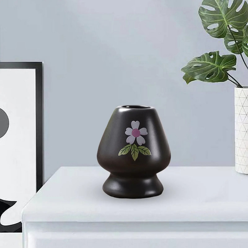 Japoniškas Matcha plaktuvo stovas arbatos ceremonija Matcha Bowl Chasen stovas virtuvės valgomajam Keraminis arbatos dubenėlio Matcha plaktuvo laikiklis