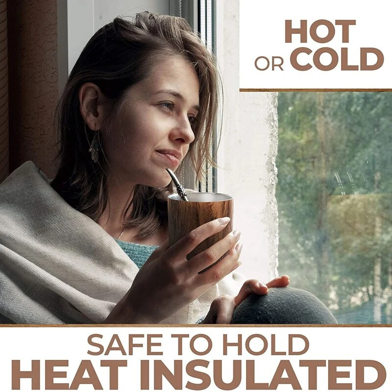 Yerba Mate kõrvitsa teetassi komplekt 12 oz, kahe seinaga roostevaba kohvitass kaanega 1 Bombillase kõrrega filtrilusikas ja pintsel