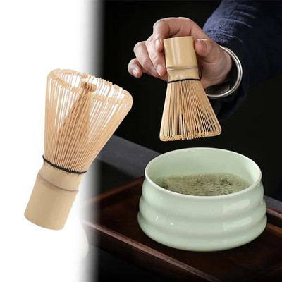Perie pentru ceai Matcha Baiben Li Dinastia Song ceai pentru comandă BlenderTool Bol Matcha Suport pentru ceai Cadran de ceai Perii pentru amestecare Perie de bambus