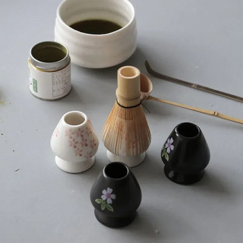 Комплект 3 в 1 Matcha Бамбукова бъркалка Чаена лъжичка Керамична купа Традиционни комплекти за чай Инструменти за приготвяне на домашен чай Аксесоари Подаръци за рожден ден