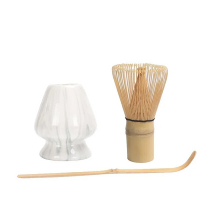3 σε 1 Σετ Matcha Bamboo Whisk Κουταλάκι Κεραμικό μπολ Παραδοσιακά σετ τσαγιού για το σπίτι Εργαλεία παρασκευής τσαγιού Αξεσουάρ Δώρα γενεθλίων