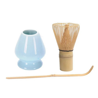 3 σε 1 Σετ Matcha Bamboo Whisk Κουταλάκι Κεραμικό μπολ Παραδοσιακά σετ τσαγιού για το σπίτι Εργαλεία παρασκευής τσαγιού Αξεσουάρ Δώρα γενεθλίων