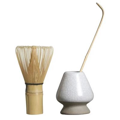 3 σε 1 Σετ Matcha Bamboo Whisk Κουταλάκι Κεραμικό μπολ Παραδοσιακά σετ τσαγιού για το σπίτι Εργαλεία παρασκευής τσαγιού Αξεσουάρ Δώρα γενεθλίων