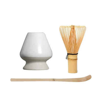 3 σε 1 Σετ Matcha Bamboo Whisk Κουταλάκι Κεραμικό μπολ Παραδοσιακά σετ τσαγιού για το σπίτι Εργαλεία παρασκευής τσαγιού Αξεσουάρ Δώρα γενεθλίων