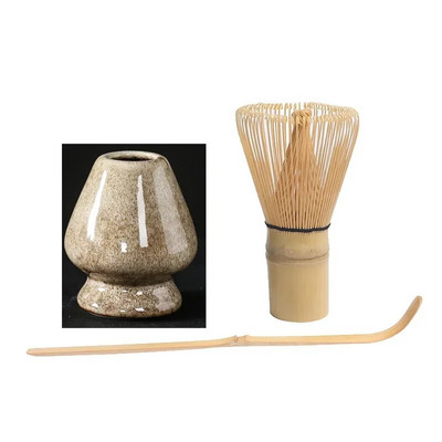 3 σε 1 Σετ Matcha Bamboo Whisk Κουταλάκι Κεραμικό μπολ Παραδοσιακά σετ τσαγιού για το σπίτι Εργαλεία παρασκευής τσαγιού Αξεσουάρ Δώρα γενεθλίων