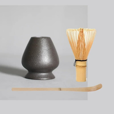 3 σε 1 Σετ Matcha Bamboo Whisk Κουταλάκι Κεραμικό μπολ Παραδοσιακά σετ τσαγιού για το σπίτι Εργαλεία παρασκευής τσαγιού Αξεσουάρ Δώρα γενεθλίων