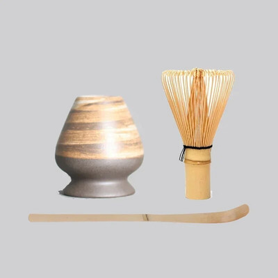 3 σε 1 Σετ Matcha Bamboo Whisk Κουταλάκι Κεραμικό μπολ Παραδοσιακά σετ τσαγιού για το σπίτι Εργαλεία παρασκευής τσαγιού Αξεσουάρ Δώρα γενεθλίων