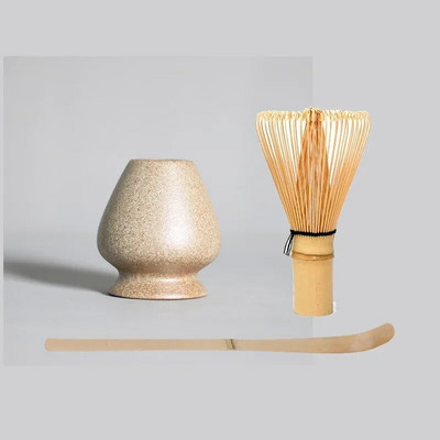 3 σε 1 Σετ Matcha Bamboo Whisk Κουταλάκι Κεραμικό μπολ Παραδοσιακά σετ τσαγιού για το σπίτι Εργαλεία παρασκευής τσαγιού Αξεσουάρ Δώρα γενεθλίων