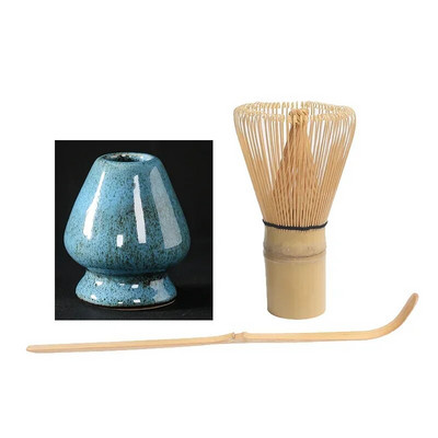 3 σε 1 Σετ Matcha Bamboo Whisk Κουταλάκι Κεραμικό μπολ Παραδοσιακά σετ τσαγιού για το σπίτι Εργαλεία παρασκευής τσαγιού Αξεσουάρ Δώρα γενεθλίων