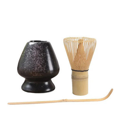 3 σε 1 Σετ Matcha Bamboo Whisk Κουταλάκι Κεραμικό μπολ Παραδοσιακά σετ τσαγιού για το σπίτι Εργαλεία παρασκευής τσαγιού Αξεσουάρ Δώρα γενεθλίων
