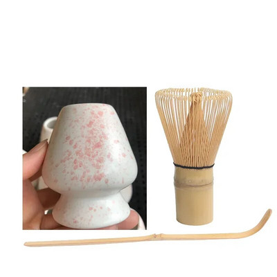 3 σε 1 Σετ Matcha Bamboo Whisk Κουταλάκι Κεραμικό μπολ Παραδοσιακά σετ τσαγιού για το σπίτι Εργαλεία παρασκευής τσαγιού Αξεσουάρ Δώρα γενεθλίων