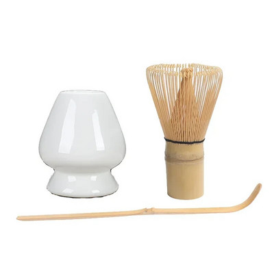 3 σε 1 Σετ Matcha Bamboo Whisk Κουταλάκι Κεραμικό μπολ Παραδοσιακά σετ τσαγιού για το σπίτι Εργαλεία παρασκευής τσαγιού Αξεσουάρ Δώρα γενεθλίων