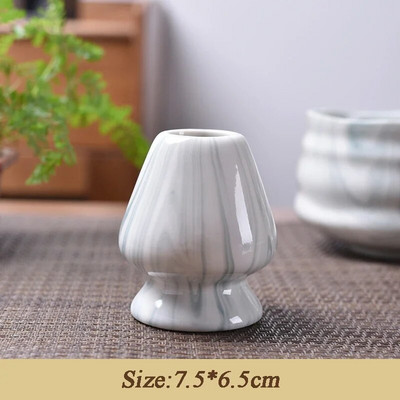 Japoniškas keraminis „Matcha“ plaktuvo pagrindas Žaliosios arbatos „Chasen“ laikiklis Bambuko arbatos šaukštas Spalvingas „Matcha“ arbatos dubuo „Chasen“ stovas gėrimo meno įrankis