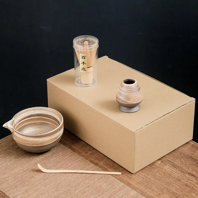 4/7 vnt japoniškos „Matcha“ arbatos rinkinys Bambuko arbatos šepetėlis Keraminis arbatos dubenėlio sudėtis kinų tradicinės rankų darbo arbatos įrankiai šventinės dovanos