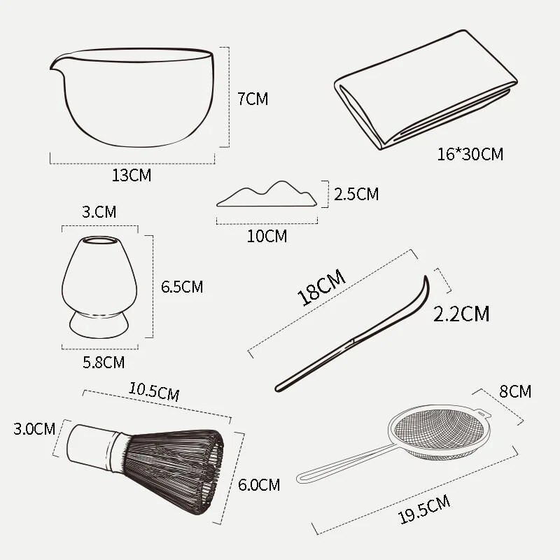 4/7 vnt japoniškos „Matcha“ arbatos rinkinys Bambuko arbatos šepetėlis Keraminis arbatos dubenėlio sudėtis kinų tradicinės rankų darbo arbatos įrankiai šventinės dovanos