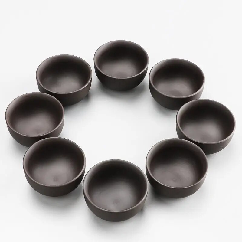 Zisha teenõude teenus Hiina lillast savist teekannu komplekt teetõmmis Käsitsi valmistatud teetass Tasuta kohaletoimetamine