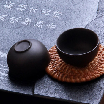 2 бр./лот zisha чаени чаши лилава глинена чаша 30 ml yixing чаша pu er tea tools kungfu tea cup gift drink tea tool