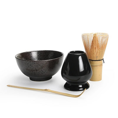 4tk/komplekt traditsiooniline matcha kingikomplekt naturaalsest bambusest matcha vispli keraamiline Matcha Bowl visplihoidja jaapani teekomplektid