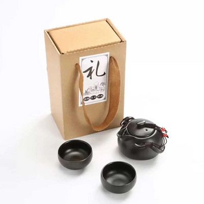 Kineski lonac i šalica Set za čaj Putni Kung Fu Keramičke prijenosne šalice za čaj Čajnik Porculanske Gaiwan šalice Alati za ceremonije Ručno izrađeni mini