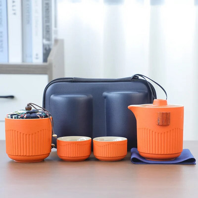 Nešiojamas kelioninis arbatos rinkinys, lauko stovyklavimo arbatos ruošimo įrankis, vienetiniai Kung Fu arbatos rinkiniai, geriausia dovana arbatos kultūros mėgėjams