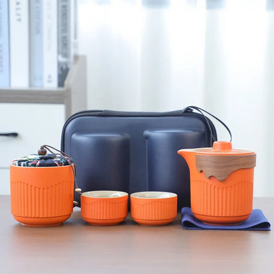 Nešiojamas kelioninis arbatos rinkinys, lauko stovyklavimo arbatos ruošimo įrankis, vienetiniai Kung Fu arbatos rinkiniai, geriausia dovana arbatos kultūros mėgėjams