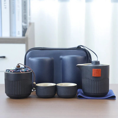 Nešiojamas kelioninis arbatos rinkinys, lauko stovyklavimo arbatos ruošimo įrankis, vienetiniai Kung Fu arbatos rinkiniai, geriausia dovana arbatos kultūros mėgėjams