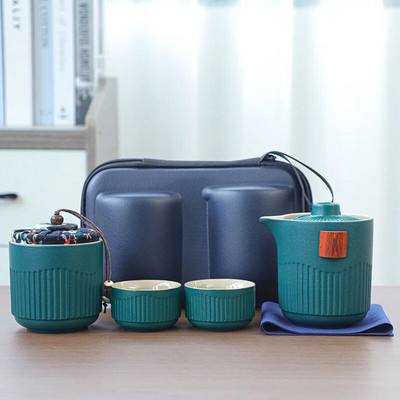 Nešiojamas kelioninis arbatos rinkinys, lauko stovyklavimo arbatos ruošimo įrankis, vienetiniai Kung Fu arbatos rinkiniai, geriausia dovana arbatos kultūros mėgėjams