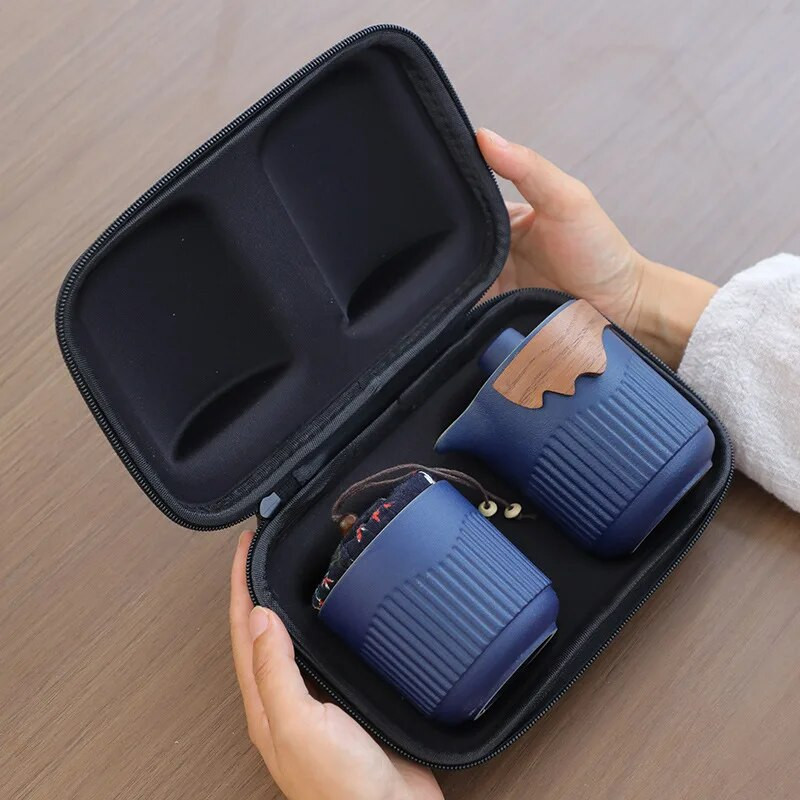 Nešiojamas kelioninis arbatos rinkinys, lauko stovyklavimo arbatos ruošimo įrankis, vienetiniai Kung Fu arbatos rinkiniai, geriausia dovana arbatos kultūros mėgėjams