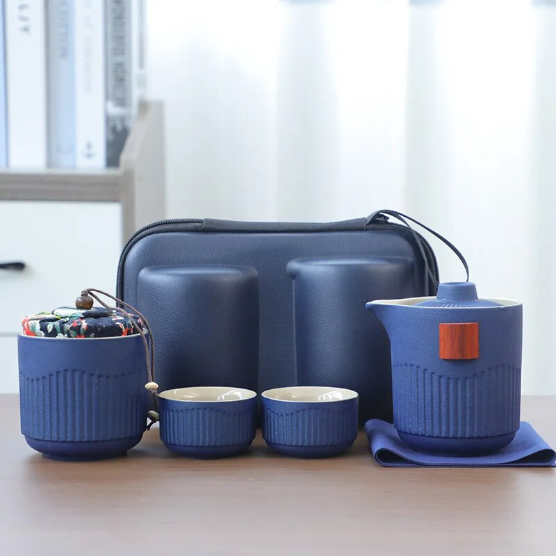 Nešiojamas kelioninis arbatos rinkinys, lauko stovyklavimo arbatos ruošimo įrankis, vienetiniai Kung Fu arbatos rinkiniai, geriausia dovana arbatos kultūros mėgėjams