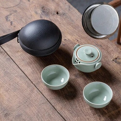 Šiuolaikiniai keraminiai stalo reikmenys arbatinuko stalviršio puošmena Nešiojami kelionių Kung Fu arbatos rinkiniai Porcelianiniai amatai Namų dekoravimo priedai