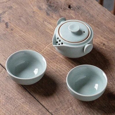 Šiuolaikiniai keraminiai stalo reikmenys arbatinuko stalviršio puošmena Nešiojami kelionių Kung Fu arbatos rinkiniai Porcelianiniai amatai Namų dekoravimo priedai