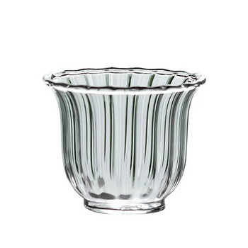 1 Τεμάχιο 75ml Ανθεκτικό στη θερμότητα Nordic Clear Ripple Φλιτζάνια Μαύρο Τσάι Μικρής χωρητικότητας Master Cup Soju Sake Shot Glass ποτηράκι