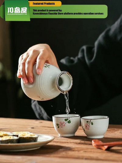 KAWASIMAYA japán szaké készletek, háztartási japán szaké edénymelegítő szaké edény Sake Cup Shochu Cup fehér szaké csészék