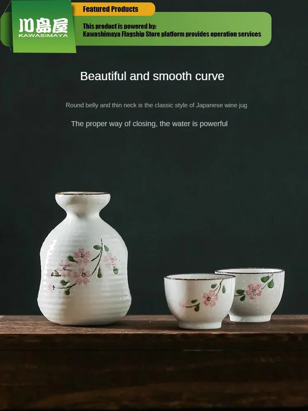 KAWASIMAYA japoniškų sakų rinkiniai, buitiniai japoniško sake puodų šildytuvai Sake puodų puodams Sake puodeliai Shochu puodeliai baltos sake puodeliai