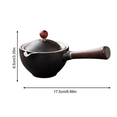 Keraminis arbatinukas Kinijos gonfu arbatos puodas 160 ml arbatos virimo aparato infuser 360 rotacinis vieno puodo nešiojamasis kinų Gongfu arbatos reikmenys