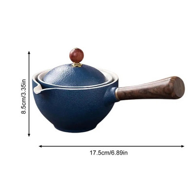 Keraminis arbatinukas Kinijos gonfu arbatos puodas 160 ml arbatos virimo aparato infuser 360 rotacinis vieno puodo nešiojamasis kinų Gongfu arbatos reikmenys