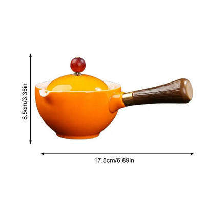 Keraminis arbatinukas Kinijos gonfu arbatos puodas 160 ml arbatos virimo aparato infuser 360 rotacinis vieno puodo nešiojamasis kinų Gongfu arbatos reikmenys