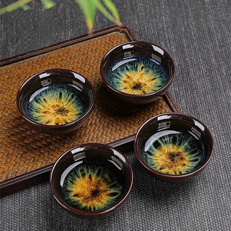 Κεραμικό σετ τσαγιού Αξεσουάρ παραγωγής κινέζικου τσαγιού Κουνγκ Φου Ένα δοχείο με τέσσερα φλιτζάνια με τα καλύτερα δώρα διακοπών για τους λάτρεις του τσαγιού