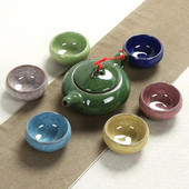 Kineski kungfu setovi za čaj Ice break Porculanski čajnik Šalice za čaj (7 komada) Servis za čaj