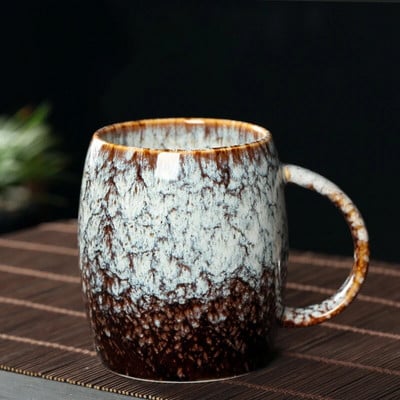 400 ml suur Hiina keraamiline kruusahju Vahetus kohvitass portselanist veetassid keraamika teekruusid kingituste hulgimüük käepidemega jooginõud