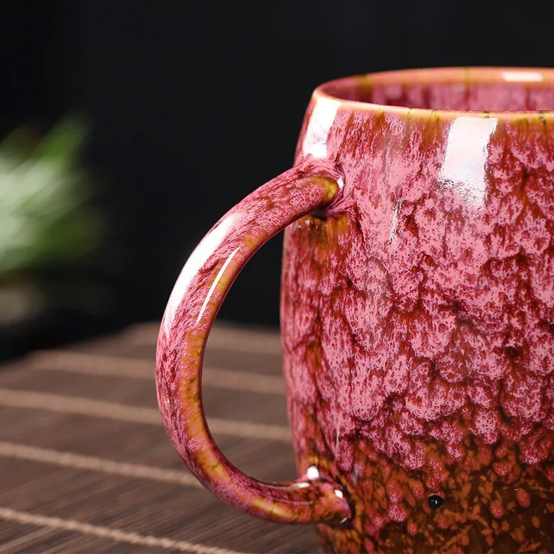 400 ml suur Hiina keraamiline kruusahju Vahetus kohvitass portselanist veetassid keraamika teekruusid kingituste hulgimüük käepidemega jooginõud