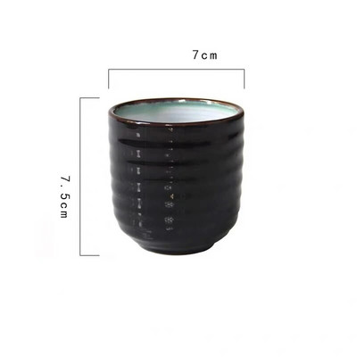 Δημιουργικό ρετρό ιαπωνικό στυλ Κεραμικό φλιτζάνι σούπας Χοντρό κεραμικό ζωγραφισμένο στο χέρι δικτυωτό μοτίβο Φλιτζάνι τσαγιού Φλιτζάνι καφέ Κύπελλο κρασιού Ποτό