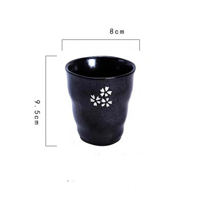 Δημιουργικό ρετρό ιαπωνικό στυλ Κεραμικό φλιτζάνι σούπας Χοντρό κεραμικό ζωγραφισμένο στο χέρι δικτυωτό μοτίβο Φλιτζάνι τσαγιού Φλιτζάνι καφέ Κύπελλο κρασιού Ποτό