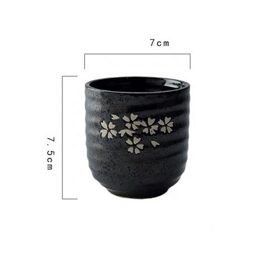 Δημιουργικό ρετρό ιαπωνικό στυλ Κεραμικό φλιτζάνι σούπας Χοντρό κεραμικό ζωγραφισμένο στο χέρι δικτυωτό μοτίβο Φλιτζάνι τσαγιού Φλιτζάνι καφέ Κύπελλο κρασιού Ποτό