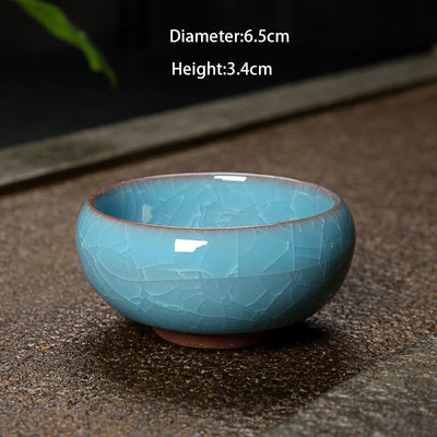 1 τεμ. Ice Cracking Style Ceramic Tea Cup Pottery Espresso Coffee Cup Φλιτζάνι τσαγιού Kung Fu Κεραμικά Cute Cup Χονδρική